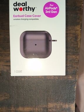 Deal Worthy Purple Earbud Case Cover for AirPods 3rd Gen